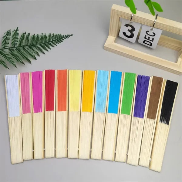 Children's Graffiti DIY Blank Folding Paper Fans