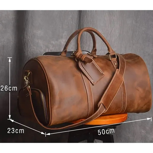 15In Leather Handbag Duffel Bag