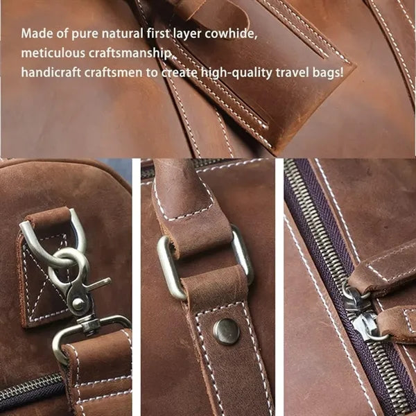 15In Leather Handbag Duffel Bag