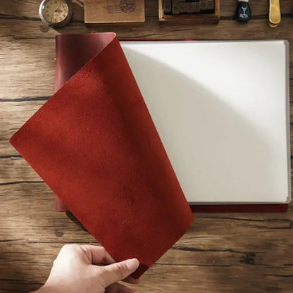A4 Refillable Horizontal Leather Journal with 2 PVC Dividers