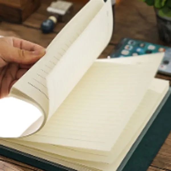 A4 Refillable Horizontal Leather Journal with 2 PVC Dividers