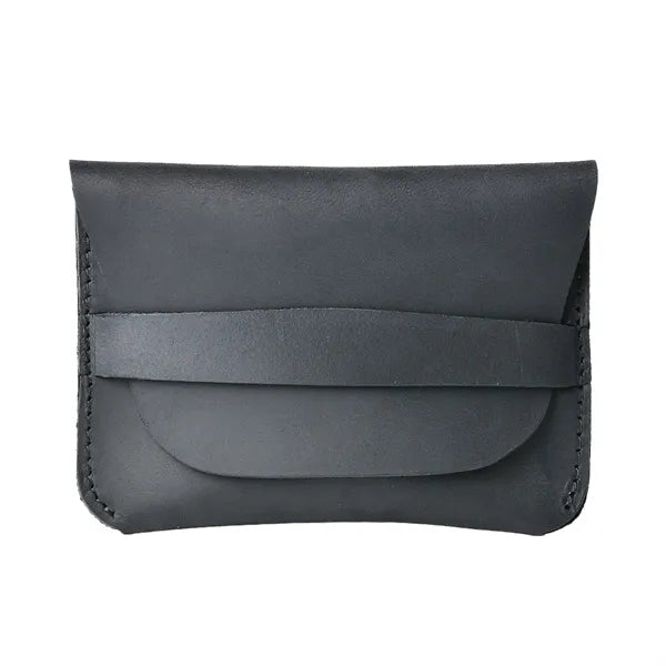 Crazy Horse Leather Minimalist Ultra-Slim Casual Card Holder