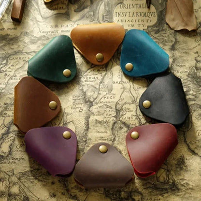 Lightweight Tangle-Free Triangle Leather Cable Organizer