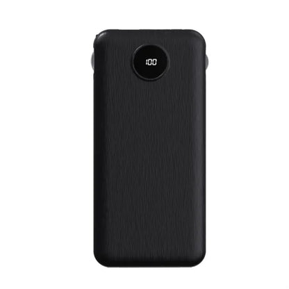 10000mAh Power Bank with Built-in Cables & AC Wall Plug
