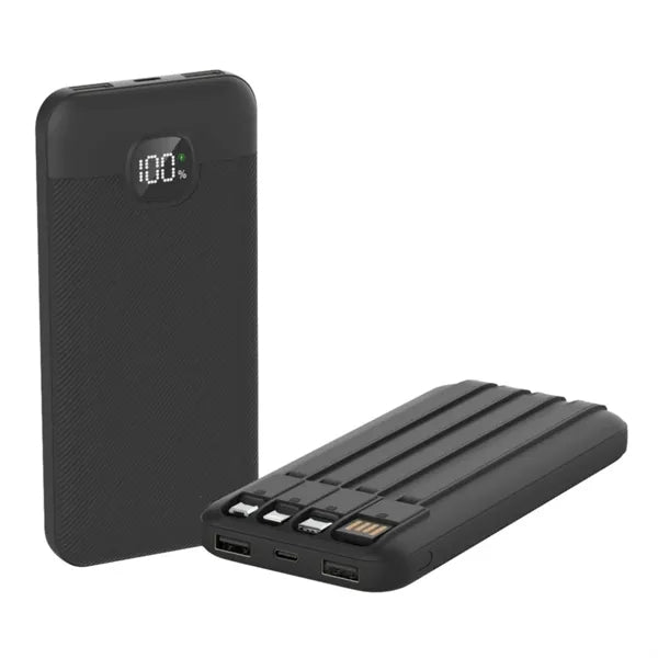 22.5W Fast Charging 10000mAh Portable Charger with Cables
