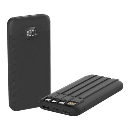 22.5W Fast Charging 10000mAh Portable Charger with Cables