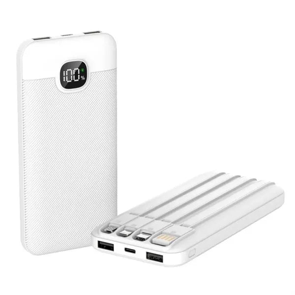 22.5W Fast Charging 10000mAh Portable Charger with Cables