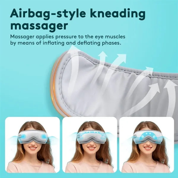 Smart Eye Massager with Heat, Vibration & Bluetooth Music