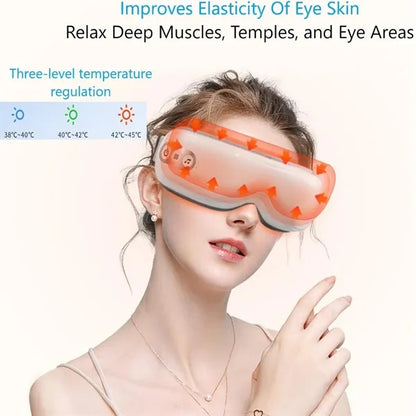 Smart Eye Massager with Heat, Vibration & Bluetooth Music