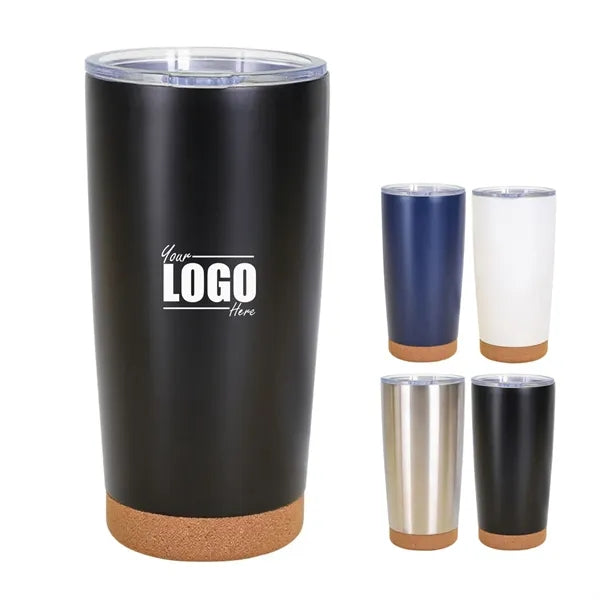 20oz. Stainless Steel Tumbler with Cork Base