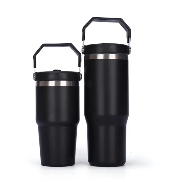 30oz Tumbler with Handle and Straw Lid