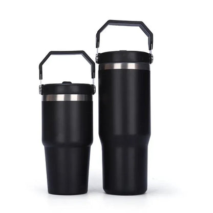30oz Tumbler with Handle and Straw Lid