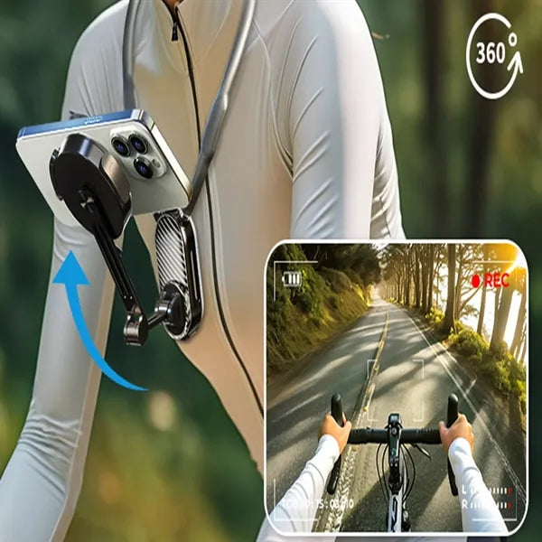 Magnetic Neck Phone Holder 360 Degree Adjustable Stand