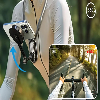 Magnetic Neck Phone Holder 360 Degree Adjustable Stand