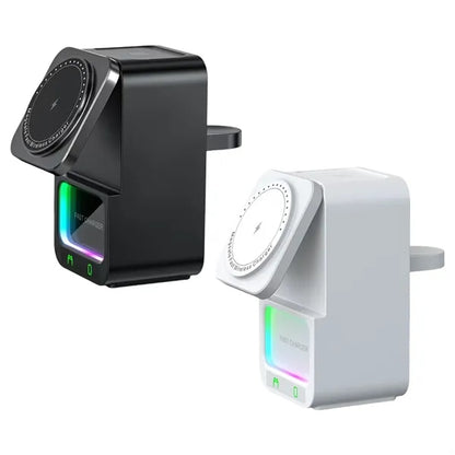 5 in 1 Wireless Charger with Bluetooth Speaker and Phone Sta