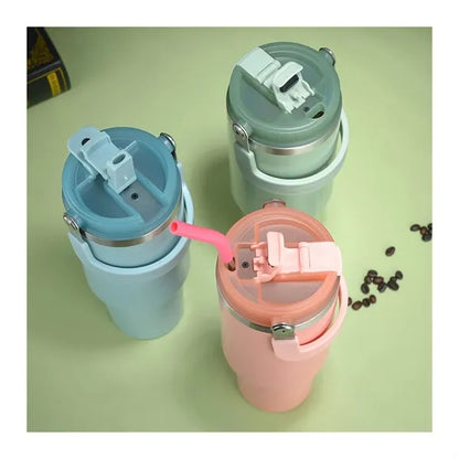 40oz Tumbler with Lid and Straw with Handle