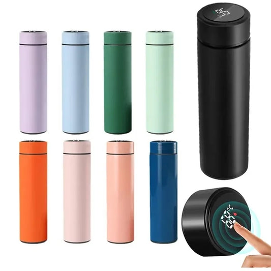 Digital Temperature Display Bottles Stainless Steel