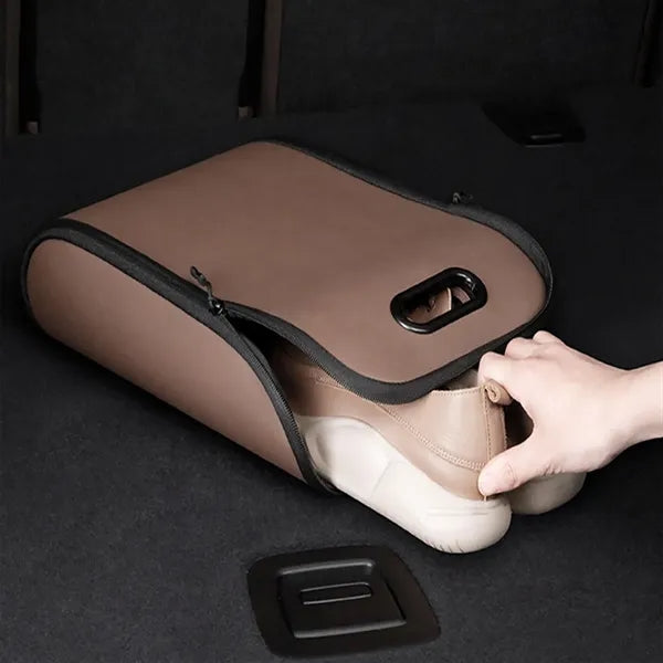 Car Shoe Storage Box Organizer With Attachment