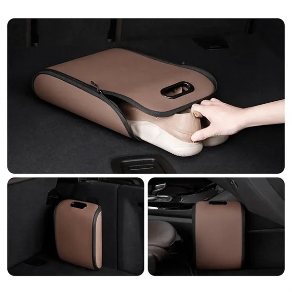 Car Shoe Storage Box Organizer With Attachment