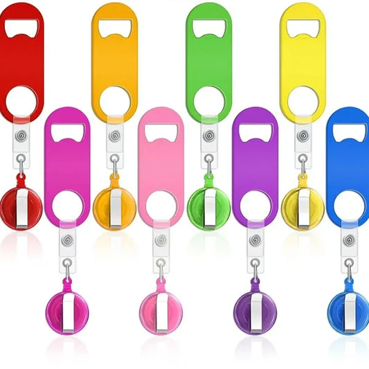 RetractablBottle Opener Flat Beer Opener with Belt Clip