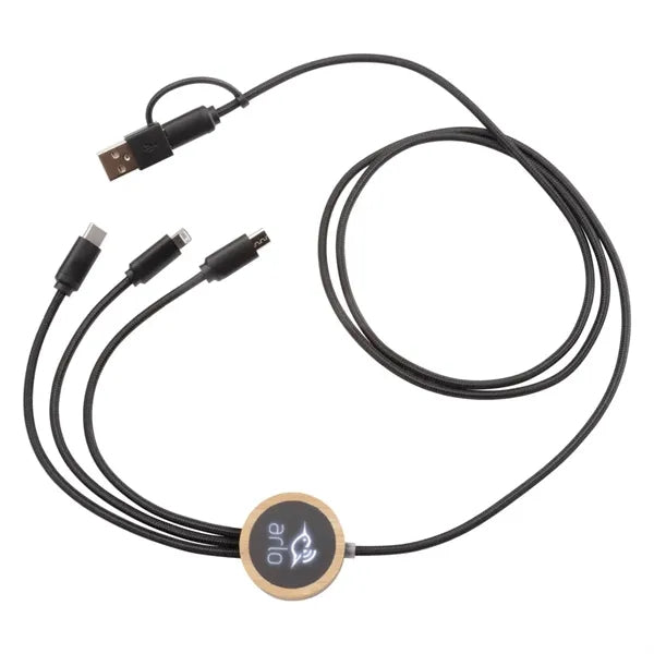 Cirrina Light Up Charging Cable w/Bamboo