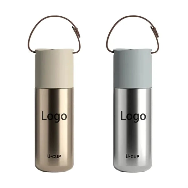 Insulated Stainless Steel Tumbler with Plastic Handle
