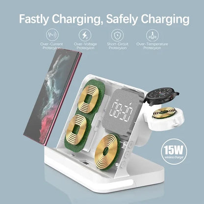 Clock-Lamp 3-In-1 Wireless Charger