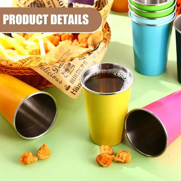 16 Oz Stainless Steel Pint Cups