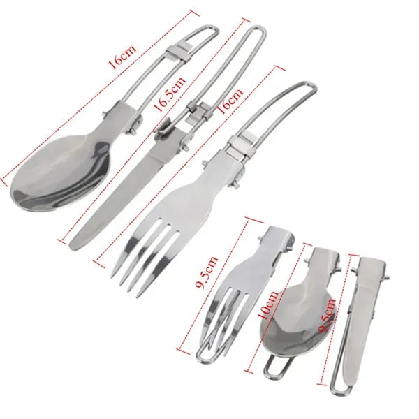 Camping Cookware Set With 2 Nesting Pots