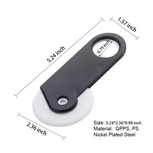 2-In-1 Pizza Cutter With Bottle Opener