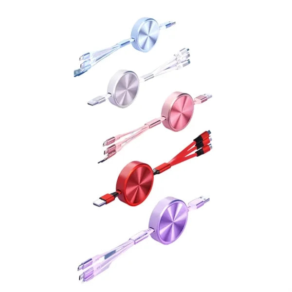 3-In-1 Fast Charging Retractable Cable