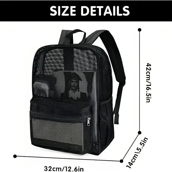 Transparent Mesh Backpack