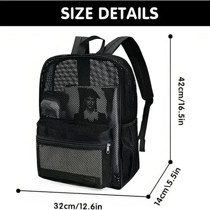 Transparent Mesh Backpack