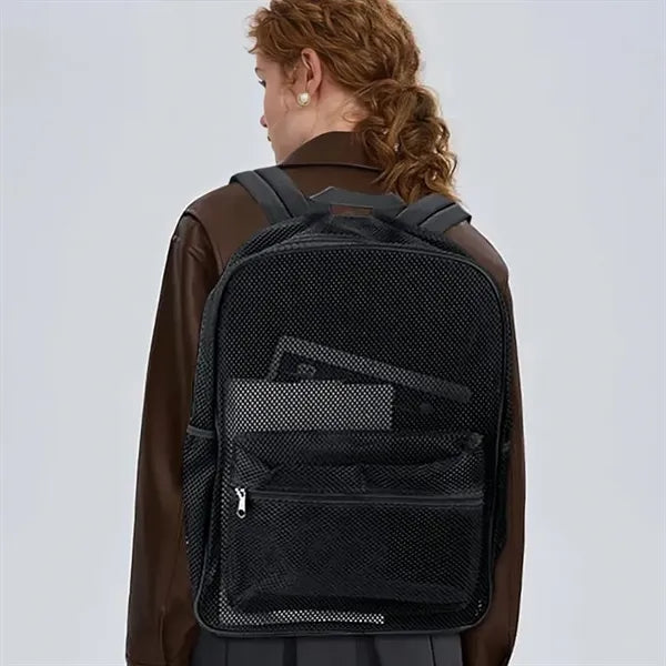 Transparent Mesh Backpack