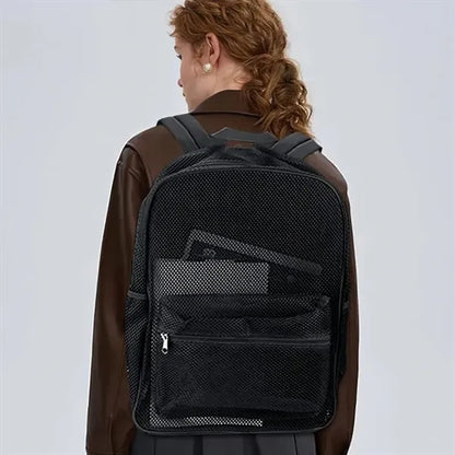 Transparent Mesh Backpack