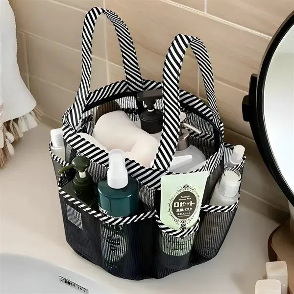 Portable Shower Hanging Mesh Shower Storage Bag