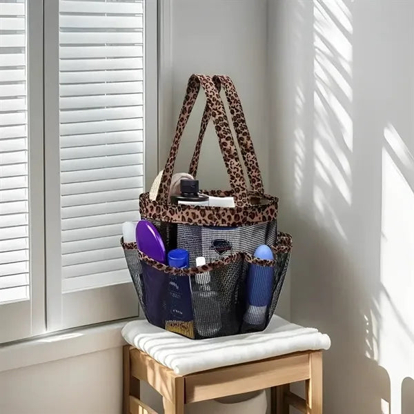 Portable Shower Hanging Mesh Shower Storage Bag