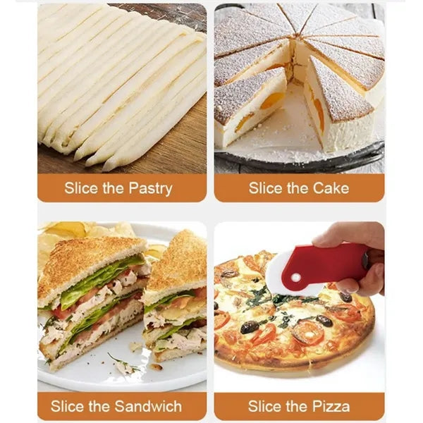 Plastic Pizza Roller Cutter With Bottle Opener
