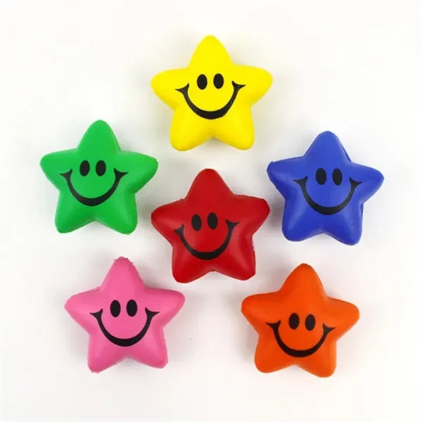 PU Smiling Face Five Point Star Pressure Ball