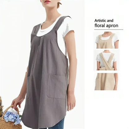 Cotton And Linen Apron
