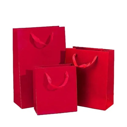 Kraft Paper Tote Bag with wide Ribbon Handle
