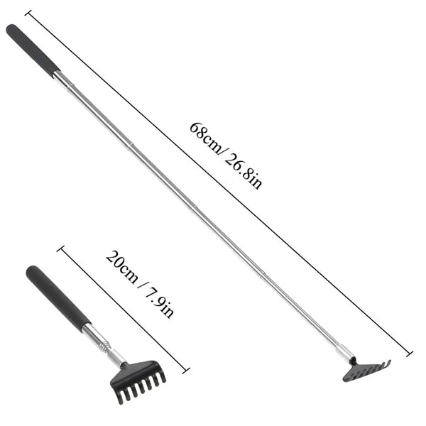 Portable Extendable Stainless Steel Cactus Back Scratcher