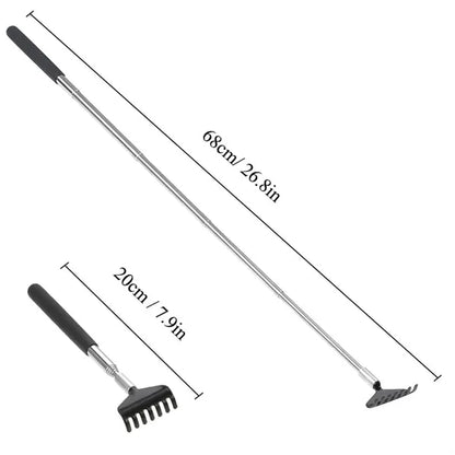Portable Extendable Stainless Steel Cactus Back Scratcher
