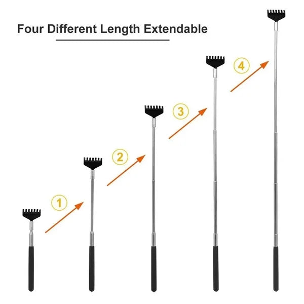 Portable Extendable Stainless Steel Cactus Back Scratcher