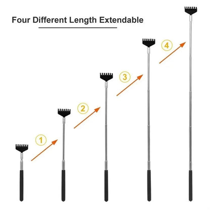 Portable Extendable Stainless Steel Cactus Back Scratcher