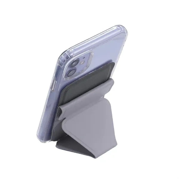 PU Foldable Magnetic Card Holder Phone Stand