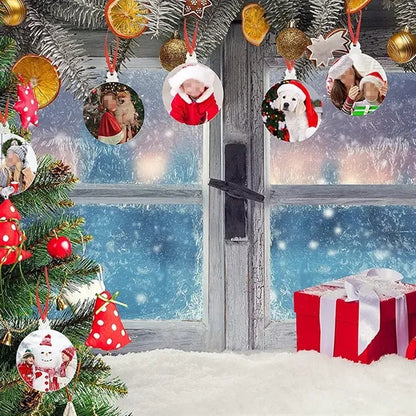 Round Acrylic Christmas Hanging Tag