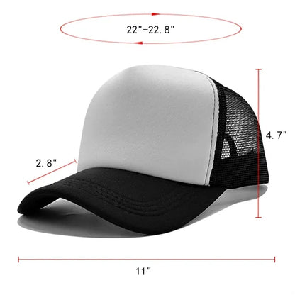 Adjustable Mesh Sports Baseball Cap Trucker Hat