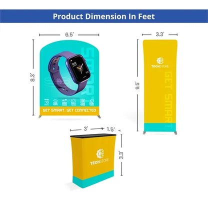 10ft Inline Trade Show Booth - Modular Display