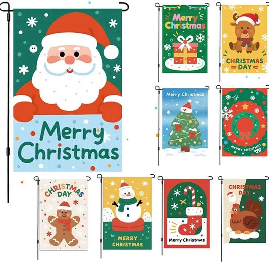 Custom Christmas Garden Flag for Outdoor